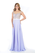 Load image into Gallery viewer, Applique Stone-embellished  Long Prom Dress
