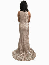 Load image into Gallery viewer, Sequin Jewel  Long Prom / Evening Dress
