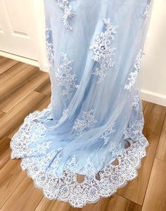 Applique Stone-embellished  Long Prom Dress Wedding Dress