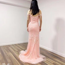 Load image into Gallery viewer, Heavy Beading Applique Stone-embellished  Long Wedding / Pageant /Prom Dress
